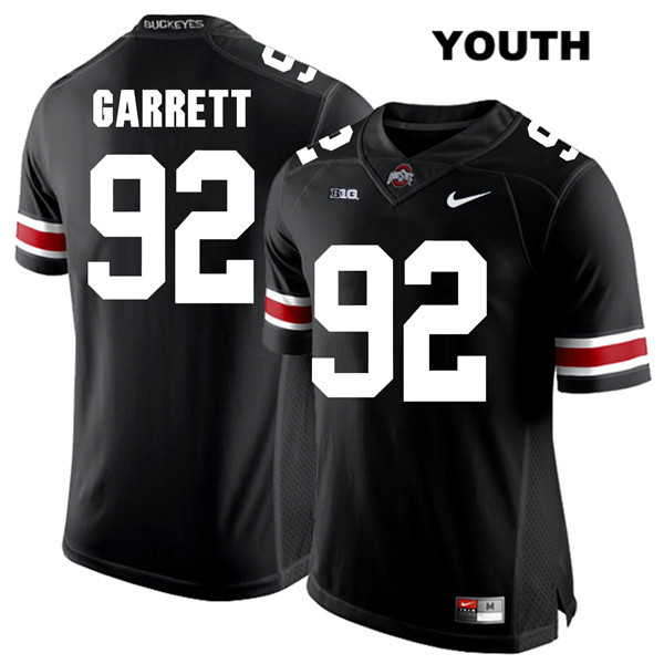 Ohio State Buckeyes Youth Haskell Garrett #92 White Number Black Authentic Nike College NCAA Stitched Football Jersey NU19D11TT